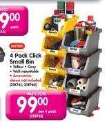 Meter 4 pack Click Small Bin