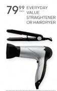 Everyday Value Straightener Or Hairdryer-Each