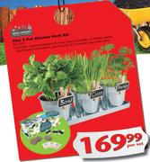 Paris Garden Zinc 3 Kitchen Herb Set-Per Set