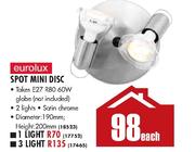 Eurolux Spot Mini Disc 190mm-3 Lights
