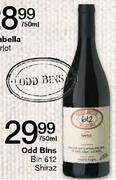 Odd Bins Bin 612 Shiraz-750ml