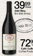 Odd Bins Bin 606 Shiraz-750ml