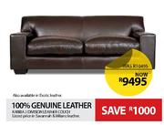Kabra 2 Divison 100% Genuine Leather Couch