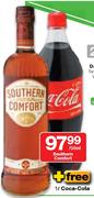 Southern Comfort-750ml + 1Ltr Coca Cola Free