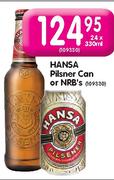 Hansa Pilsner Can Or NRB-24x330ml
