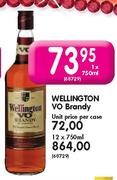 Wellington VO Brandy-12x750ml
