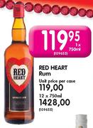 Red Heart Rum-750ml