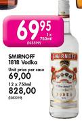 Smirnoff 1818 Vodka-12x750ml