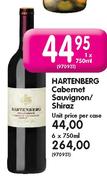 Hartenberg Cabernet, Sauvignon/Shiraz-750ml