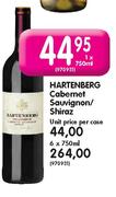 Hartenberg Cabernet, Sauvignon/Shiraz-6x750ml