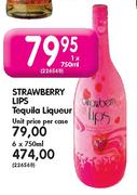 Strawberry Lips Tequila Liqueur-750ml