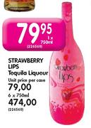 Strawberry Lips Tequila Liqueur-6x750ml