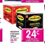 Wilson's Champion Toffees (All Flavours)-120's 