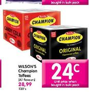 Wilson's Champion Toffees (All Flavours)