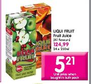 Liqui Fruit Fruit  Juice (All Flavours)-24 x 250ml