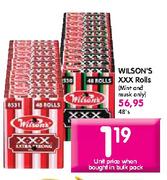 Wilson's XXX Rolls 