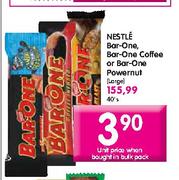 Nestle Bar-One,Bar-One Coffee Or Bar-One Powernut-40's