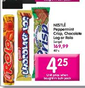 Nestle Peppemint Cris,Chocolate Log Or Rolo (Large)