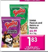 Simba Peanuts And Raisins Or Peanuts-50g
