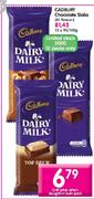 Cadbury Chocolate Slabs-1 x 90/100g