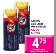 Bakers Blue Label Marie Biscuits-12 x 200g