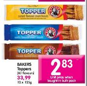 Bakers Toppers (All Flavours)-12 x 125g 