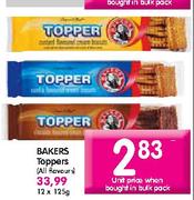 Bakers Toppers (All Flavours)-125g 