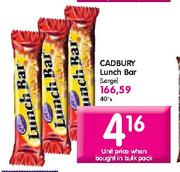 Cadbury Lunch Bar Each