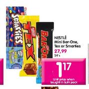 Nestle Mini Bar-One,Tex Or Smarties-24's 