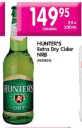 Hunters Extra Dry Cider NRB-24x330ml