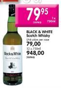 Black & White Scotch Whisky - 1 x 750ml