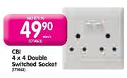 CBI 4x4 Double Switched Socket