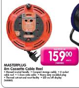 Masterplug 8m Cassette Cable Reel