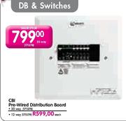 CBI Pre Wired Distribution Board-12Way