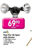 Twin Par 38 Spot With Sensor-Each