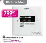 CBI Pre Wired Distribution Board-20Way