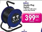 Reeloc Double Plug Switch-30m Reel
