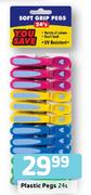 Plastic Pegs-24's Pack