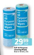 Pnp All Purpose Cleaning Wipes-25's Pack