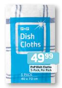 Pnp Dish Clothes 40x70cm-5's Pack