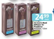 Air Scents Reed Diffuser Air Freshner Assorted-100ml Each