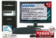 Sahara Desktop PC & Monitor Bundle (D430) 