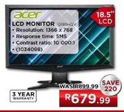 Acer LCD Monitor (G195HQV)-18.5"