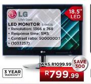 LG LED Monitor (E1940S)-18.5"