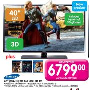 Samsung 3D Full HD LED TV-40"(102cm)