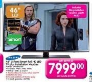 Samsung Smart Full HD LED TV-46"(117cm) Plus Installation Voucher 