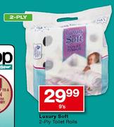 Luxury Soft 2-Ply Toilet Rolls-9's