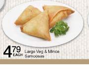 Large Veg & Mince Samoosas-Each