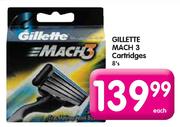 Gillette Mach 3 Cartridges-8's