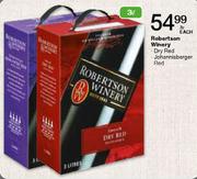 Robertson Winery Dry Red-3Ltr Each